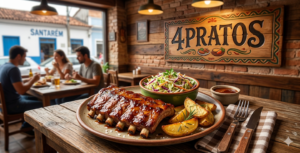 Costelinha Suína com Batatas e Salada Coleslaw 🍖🥔🥗