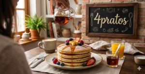 Panqueca Americana Fofinha (Fluffy Pancakes) 🥞🇺🇸