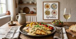 Tilápia Assada com Creme de Cebola 🐟🧅✨